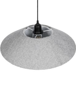 GLOBOSTAR® STORM 203-0292 Μοντέρνο Κρεμαστό Φωτιστικό Οροφής με Ντουί 1 x E27 AC 220-240V IP20 – Μαύρο & Γκρί – Μ50 x Π50 x Υ24cm