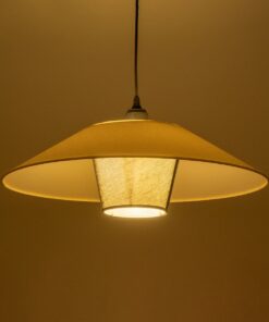 GLOBOSTAR® STORM 203-0293 Μοντέρνο Κρεμαστό Φωτιστικό Οροφής με Ντουί 1 x E27 AC 220-240V IP20 – Μαύρο & Λευκό – Μ50 x Π50 x Υ24cm
