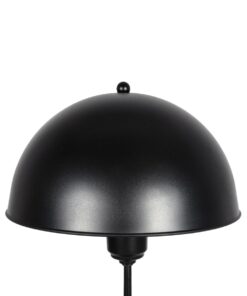 GLOBOSTAR® GAZETA 203-0296 Μοντέρνο Επιτραπέζιο Φωτιστικό Πορτατίφ με Ντουί 1 x E27 AC 220-240V IP20 – Μαύρο – Μ25 x Π25 x Υ39cm