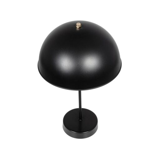 GLOBOSTAR® GAZETA 203-0298 Μοντέρνο Επιτραπέζιο Φωτιστικό Πορτατίφ με Ντουί 1 x E27 AC 220-240V IP20 – Μαύρο & Χρυσό – Μ25 x Π25 x Υ39cm