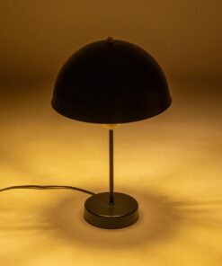 GLOBOSTAR® GAZETA 203-0299 Μοντέρνο Επιτραπέζιο Φωτιστικό Πορτατίφ με Ντουί 1 x E27 AC 220-240V IP20 – Μαύρο & Χρυσό – Μ25 x Π25 x Υ39cm