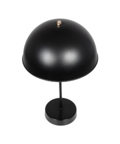 GLOBOSTAR® GAZETA 203-0299 Μοντέρνο Επιτραπέζιο Φωτιστικό Πορτατίφ με Ντουί 1 x E27 AC 220-240V IP20 – Μαύρο & Χρυσό – Μ25 x Π25 x Υ39cm