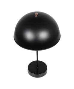 GLOBOSTAR® GAZETA 203-0300 Μοντέρνο Επιτραπέζιο Φωτιστικό Πορτατίφ με Ντουί 1 x E27 AC 220-240V IP20 – Μαύρο & Μπρονζέ – Μ25 x Π25 x Υ39cm