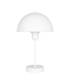 GLOBOSTAR® GAZETA 203-0301 Μοντέρνο Επιτραπέζιο Φωτιστικό Πορτατίφ με Ντουί 1 x E27 AC 220-240V IP20 – Λευκό – Μ25 x Π25 x Υ39cm