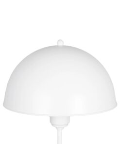 GLOBOSTAR® GAZETA 203-0301 Μοντέρνο Επιτραπέζιο Φωτιστικό Πορτατίφ με Ντουί 1 x E27 AC 220-240V IP20 – Λευκό – Μ25 x Π25 x Υ39cm