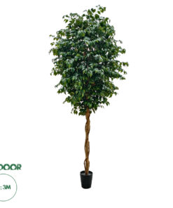 GloboStar® Artificial Garden FICUS BENJAMINA TREE 20432 Τεχνητό Διακοσμητικό Φυτό Φίκος Μπενζαμίνη Υ300cm