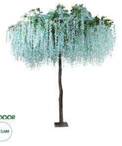 GloboStar® Artificial Garden WISTERIA FLOWER TREE 20433 Τεχνητό Διακοσμητικό Δέντρο Βιστερία Υ340cm