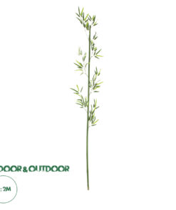 GloboStar® Artificial Garden BAMBOO BRANCH 20439 Τεχνητό Διακοσμητικό Κλαδί Μπαμπού Υ200cm