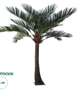 GloboStar® Artificial Garden COCONUT PALM TREE 20442 Τεχνητό Διακοσμητικό Φοινικόδεντρο Κοκοφοίνικας Εξωτερικού Χώρου IP68 UV Certified Protection Υ400cm