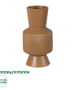 GloboStar® Artificial Garden AMALFI 20469 Πήλινο Κεραμικό Κασπώ Γλάστρα - Flower Pot Κεραμιδί Φ7.5cm x Υ20cm
