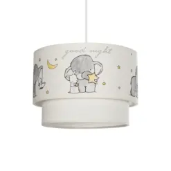 GLOBOSTAR® ELEPHANT 204-0002 Παιδικό Κρεμαστό Φωτιστικό Οροφής με Ντουί 1 x E27 AC 220-240V IP20 - Πολύχρωμο - Μ30 x Π30 x Υ24cm