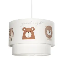 GLOBOSTAR® BEAR 204-0003 Παιδικό Κρεμαστό Φωτιστικό Οροφής με Ντουί 1 x E27 AC 220-240V IP20 - Πολύχρωμο - Μ30 x Π30 x Υ24cm