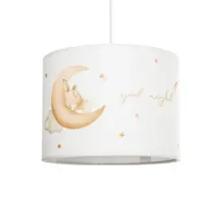 GLOBOSTAR® MOON 204-0019 Παιδικό Κρεμαστό Φωτιστικό Οροφής με Ντουί 1 x E27 AC 220-240V IP20 - Πολύχρωμο - Μ28 x Π28 x Υ24cm