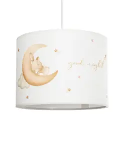 GLOBOSTAR® MOON 204-0019 Παιδικό Κρεμαστό Φωτιστικό Οροφής με Ντουί 1 x E27 AC 220-240V IP20 - Πολύχρωμο - Μ28 x Π28 x Υ24cm