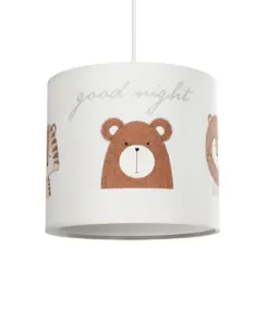 GLOBOSTAR® BEAR 204-0021 Παιδικό Κρεμαστό Φωτιστικό Οροφής με Ντουί 1 x E27 AC 220-240V IP20 - Πολύχρωμο - Μ24 x Π24 x Υ23cm