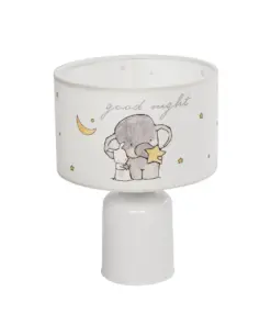 GLOBOSTAR® ELEPHANT 204-0025 Παιδικό Επιτραπέζιο Φωτιστικό Πορτατίφ με Ντουί 1 x E27 AC 220-240V IP20 - Πολύχρωμο - Μ24 x Π24 x Υ32cm
