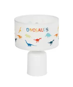 GLOBOSTAR® DINO 204-0028 Παιδικό Επιτραπέζιο Φωτιστικό Πορτατίφ με Ντουί 1 x E27 AC 220-240V IP20 - Πολύχρωμο - Μ24 x Π24 x Υ32cm