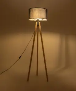 Alternative view of GLOBOSTAR® SAGA 204-0041 Μοντέρνο Επιδαπέδιο Φωτιστικό με Ντουί 1 x E27 AC 220-240V IP20 - Μπεζ & Μαύρο - Μ38 x Π38 x Υ140cm