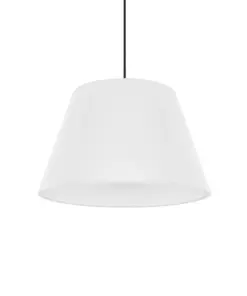 GLOBOSTAR® TRIANGLE 204-0089 Μοντέρνο Κρεμαστό Φωτιστικό Οροφής με Ντουί 1 x E27 AC 220-240V IP20 - Λευκό - Μ35 x Π35 x Υ24cm