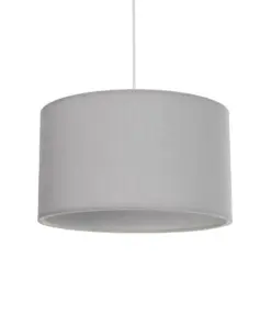 GLOBOSTAR® LOFTY 204-0093 Μοντέρνο Κρεμαστό Φωτιστικό Οροφής με Ντουί 1 x E27 AC 220-240V IP20 - Γκρι - Μ37 x Π37 x Υ21cm