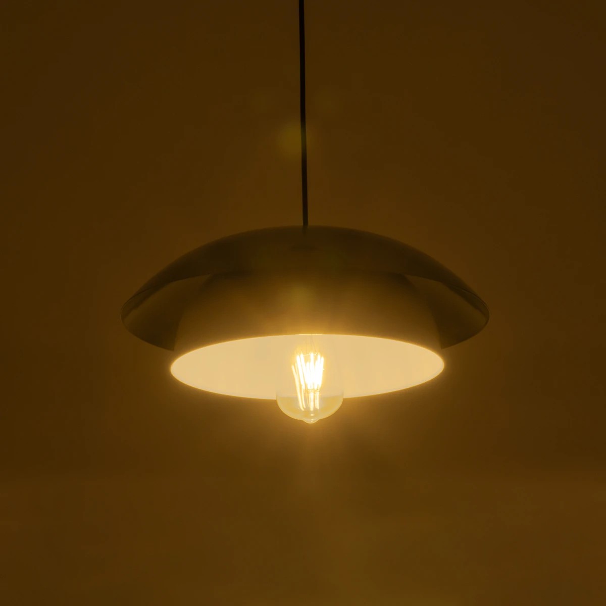 GLOBOSTAR® AURA 204-0119 Μοντέρνο Κρεμαστό Φωτιστικό Οροφής με Ντουί 1 x E27 AC 220-240V IP20 - Πράσινο & Λευκό - Μ31 x Π31 x Υ27cm - Image 3