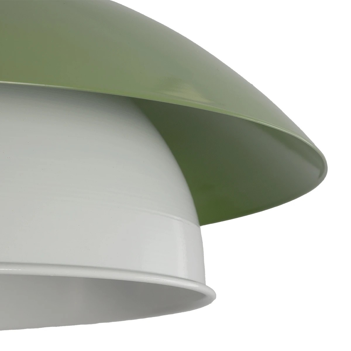 GLOBOSTAR® AURA 204-0119 Μοντέρνο Κρεμαστό Φωτιστικό Οροφής με Ντουί 1 x E27 AC 220-240V IP20 - Πράσινο & Λευκό - Μ31 x Π31 x Υ27cm - Image 8