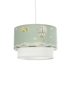 GLOBOSTAR® BALLON 204-0120 Παιδικό Κρεμαστό Φωτιστικό Οροφής με Ντουί 1 x E27 AC 220-240V IP20 - Πολύχρωμο - Μ30 x Π30 x Υ20cm