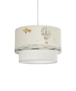 GLOBOSTAR® BALLON 204-0121 Παιδικό Κρεμαστό Φωτιστικό Οροφής με Ντουί 1 x E27 AC 220-240V IP20 - Πολύχρωμο - Μ30 x Π30 x Υ20cm