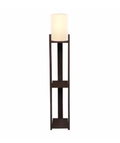 GLOBOSTAR® VENTORA 204-0126 Μοντέρνο Επιδαπέδιο Φωτιστικό με Ντουί 1 x E27 AC 220-240V IP20 - Καφέ & Μπεζ - Μ20 x Π20 x Υ142cm