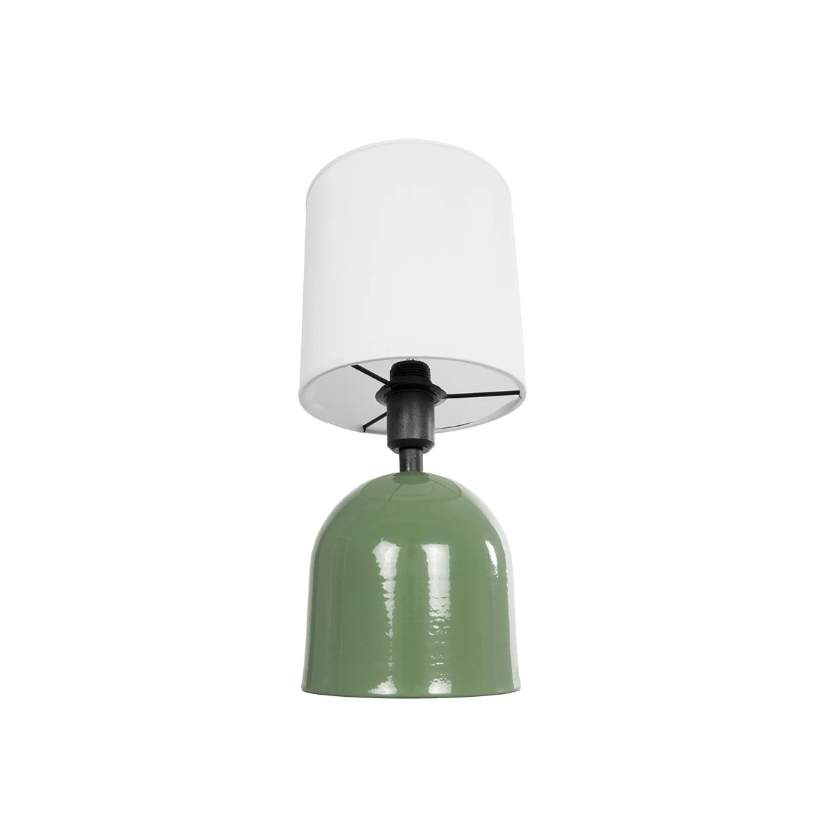 GLOBOSTAR® LOREN 204-0136 Μοντέρνο Επιτραπέζιο Φωτιστικό Πορτατίφ με Ντουί 1 x E14 AC 220-240V IP20 - Πράσινο & Μπεζ - Μ15,5 x Π15,5 x Υ33cm - Image 5