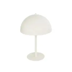 GLOBOSTAR® GASCEIO 204-0140 Μοντέρνο Επιτραπέζιο Φωτιστικό Πορτατίφ με Ντουί 1 x E27 AC 220-240V IP20 - Μπεζ - Μ25 x Π25 x Υ37cm