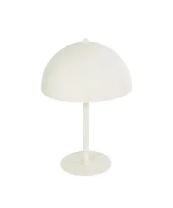 GLOBOSTAR® GASCEIO 204-0140 Μοντέρνο Επιτραπέζιο Φωτιστικό Πορτατίφ με Ντουί 1 x E27 AC 220-240V IP20 - Μπεζ - Μ25 x Π25 x Υ37cm