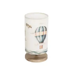 GLOBOSTAR® BALLON 204-0145 Παιδικό Επιτραπέζιο Φωτιστικό Πορτατίφ με Ντουί 1 x E14 AC 220-240V IP20 - Πολύχρωμο - Μ15 x Π15 x Υ30cm