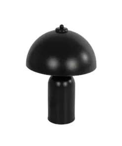 GLOBOSTAR® GASCO 204-0146 Μοντέρνο Επιτραπέζιο Φωτιστικό Πορτατίφ με Ντουί 1 x E27 AC 220-240V IP20 - Μαύρο - Μ26 x Π26 x Υ35cm