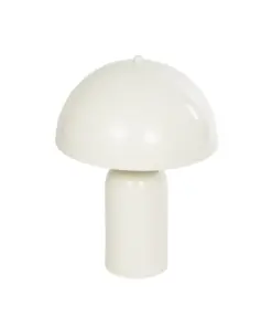 GLOBOSTAR® GASCO 204-0149 Μοντέρνο Επιτραπέζιο Φωτιστικό Πορτατίφ με Ντουί 1 x E27 AC 220-240V IP20 - Μπεζ - Μ26 x Π26 x Υ35cm