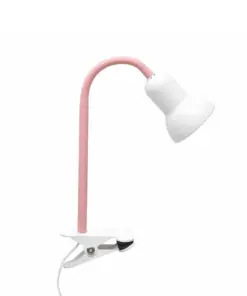 GLOBOSTAR® TAVOLO 204-0154 Παιδικό Επιτραπέζιο Φωτιστικό Πορτατίφ με Ντουί 1 x E14 AC 220-240V IP20 - Ροζ & Λευκό - Μ11 x Π9 x Υ35cm