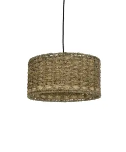 GLOBOSTAR® POMEGRANDE 204-0157 Boho Κρεμαστό Φωτιστικό Οροφής με Ντουί 1 x E27 AC 220-240V IP20 - Μπεζ - Μ31 x Π31 x Υ18cm