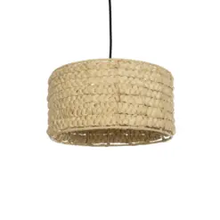 GLOBOSTAR® POMEGRANDE 204-0161 Boho Κρεμαστό Φωτιστικό Οροφής με Ντουί 1 x E27 AC 220-240V IP20 - Μπεζ - Μ32 x Π32 x Υ19cm