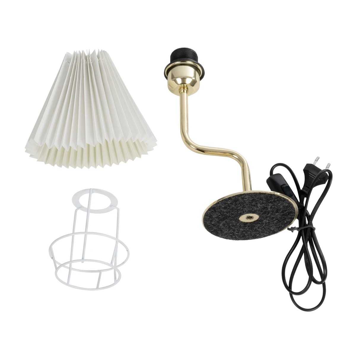 GLOBOSTAR® LIVL 204-0169 Μοντέρνο Επιτραπέζιο Φωτιστικό Πορτατίφ με Ντουί 1 x E27 AC 220-240V IP20 - Χρυσό & Μπεζ - Μ22 x Π22 x Υ34cm - Image 11