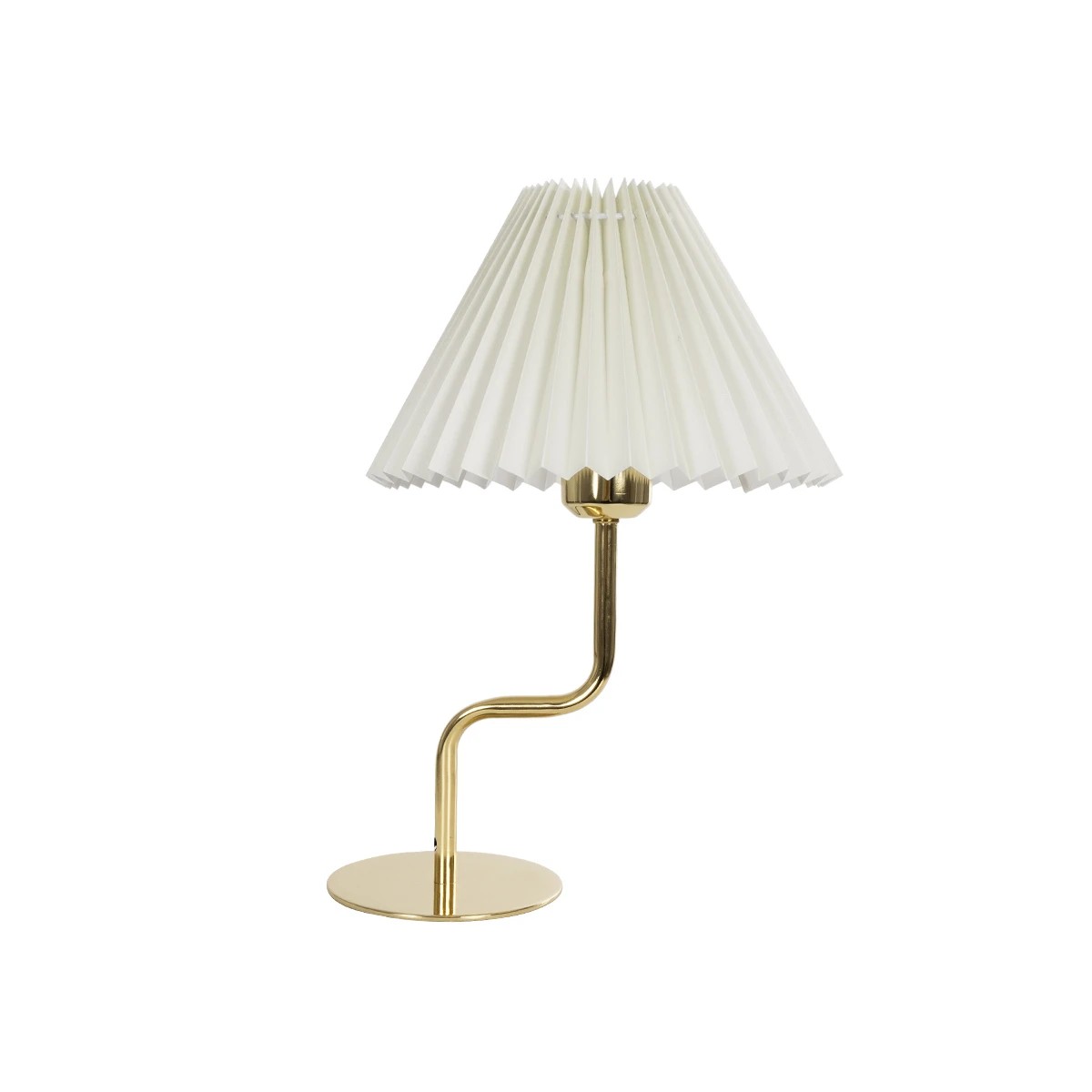 GLOBOSTAR® LIVL 204-0169 Μοντέρνο Επιτραπέζιο Φωτιστικό Πορτατίφ με Ντουί 1 x E27 AC 220-240V IP20 - Χρυσό & Μπεζ - Μ22 x Π22 x Υ34cm - Image 4