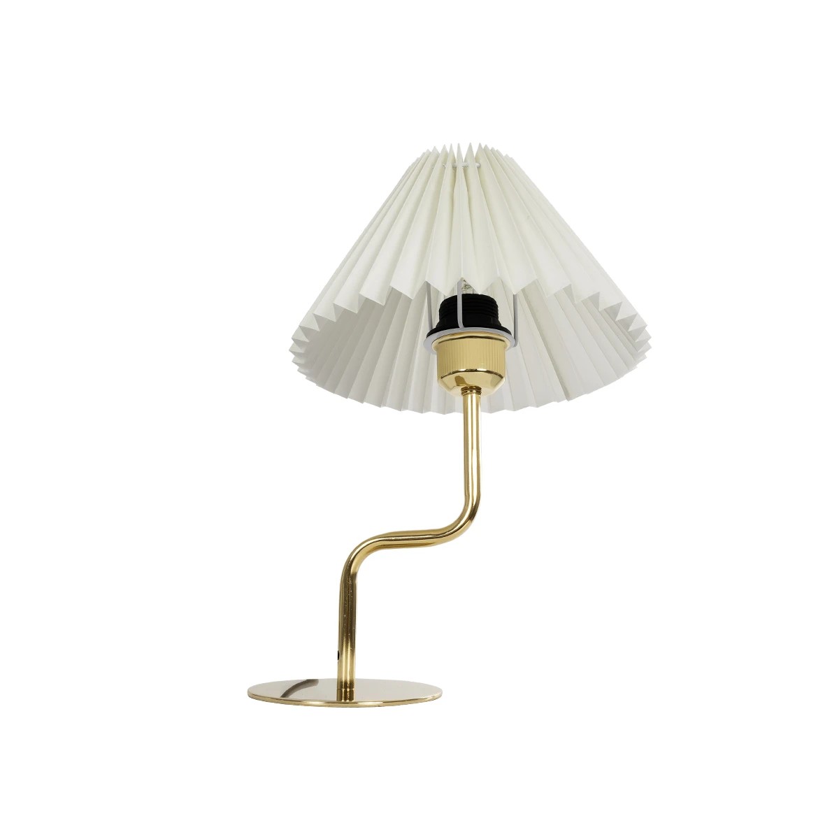 GLOBOSTAR® LIVL 204-0169 Μοντέρνο Επιτραπέζιο Φωτιστικό Πορτατίφ με Ντουί 1 x E27 AC 220-240V IP20 - Χρυσό & Μπεζ - Μ22 x Π22 x Υ34cm - Image 5