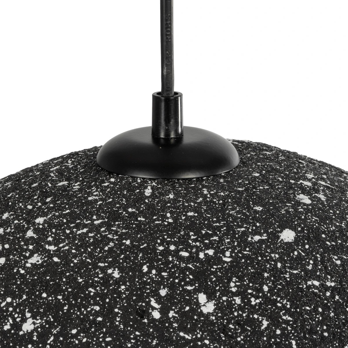 GLOBOSTAR® STONE 204-0194 Μοντέρνο Κρεμαστό Φωτιστικό Οροφής με Ντουί 1 x E27 AC 220-240V IP20 - Μαύρο - Μ35 x Π31 x Υ26cm - Image 9