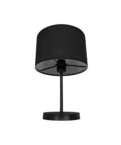 GLOBOSTAR® LARA 204-0196 Μοντέρνο Επιτραπέζιο Φωτιστικό Πορτατίφ με Ντουί 1 x E27 AC 220-240V IP20 – Μαύρο – Μ24 x Π24 x Υ36cm