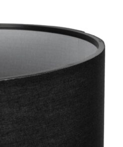 GLOBOSTAR® LARA 204-0196 Μοντέρνο Επιτραπέζιο Φωτιστικό Πορτατίφ με Ντουί 1 x E27 AC 220-240V IP20 – Μαύρο – Μ24 x Π24 x Υ36cm