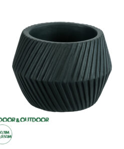 GloboStar® Artificial Garden BARBADOS 20538 Διακοσμητικό Κεραμικό Κασπώ Γλάστρα - Flower Pot Πράσινο Φ11 x Υ8.5cm