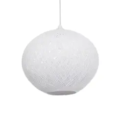 GLOBOSTAR® SOLEI 205-0007 Boho Κρεμαστό Φωτιστικό Οροφής με Ντουί 1 x E27 AC 220-240V IP20 - Λευκό - M40 x Π40 x Υ36cm