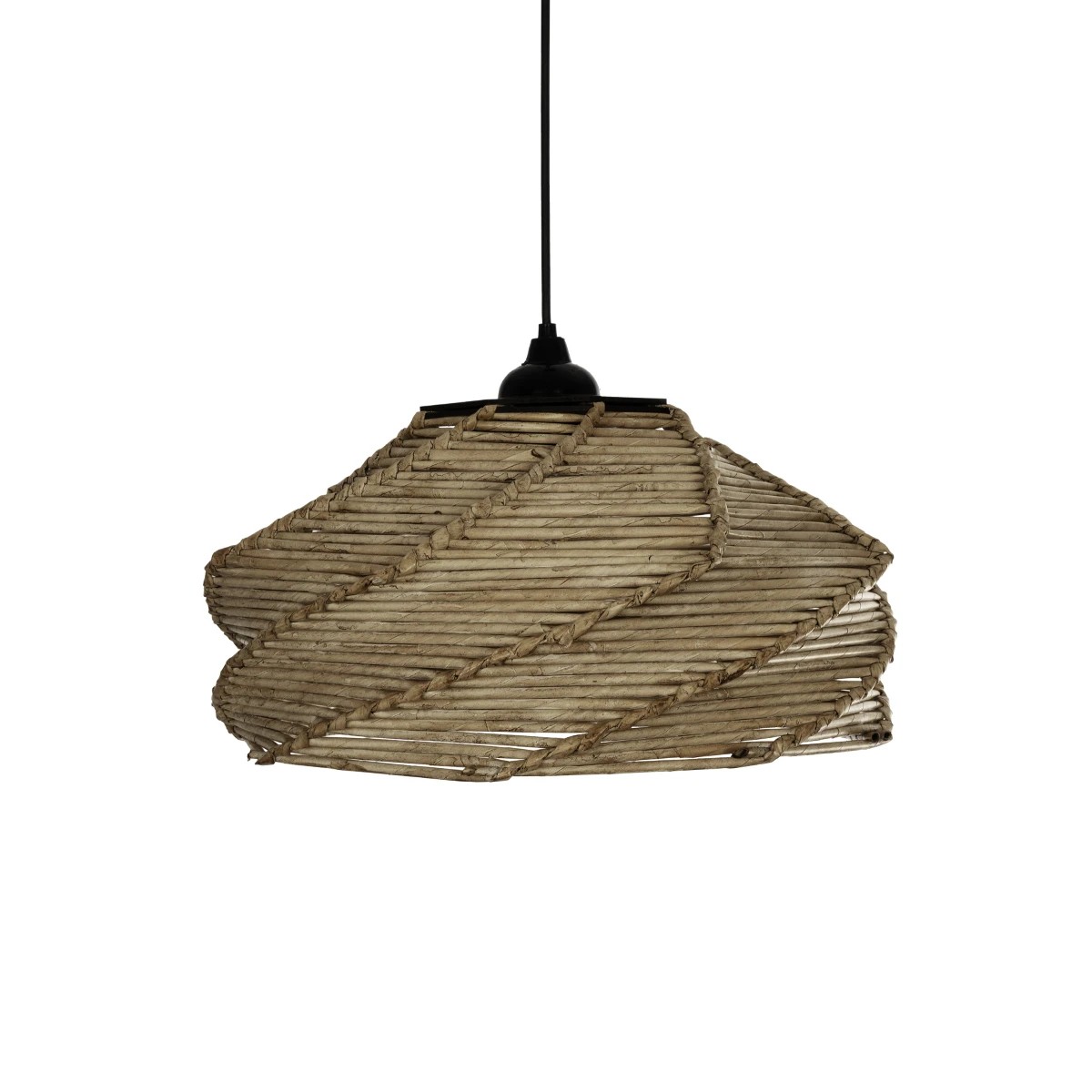 GLOBOSTAR® HUSLE 205-0049 Boho Κρεμαστό Φωτιστικό Οροφής με Ντουί 1 x E27 AC 220-240V IP20 - Μπεζ - M38 x Π38 x Υ23cm - Image 5