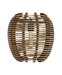 GLOBOSTAR® BOND 205-0050 Boho Φωτιστικό Τοίχου – Απλίκα με Ντουί 1 x E27 AC 220-240V IP20 – Μπεζ – M35 x Π18 x Υ32cm