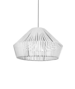 GLOBOSTAR® NUI 205-0064 Boho Κρεμαστό Φωτιστικό Οροφής με Ντουί 1 x E27 AC 220-240V IP20 - Λευκό - M60 x Π60 x Υ41cm