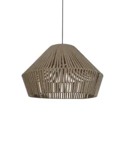 GLOBOSTAR® NUI 205-0068 Boho Κρεμαστό Φωτιστικό Οροφής με Ντουί 1 x E27 AC 220-240V IP20 - Μπεζ - M60 x Π60 x Υ41cm